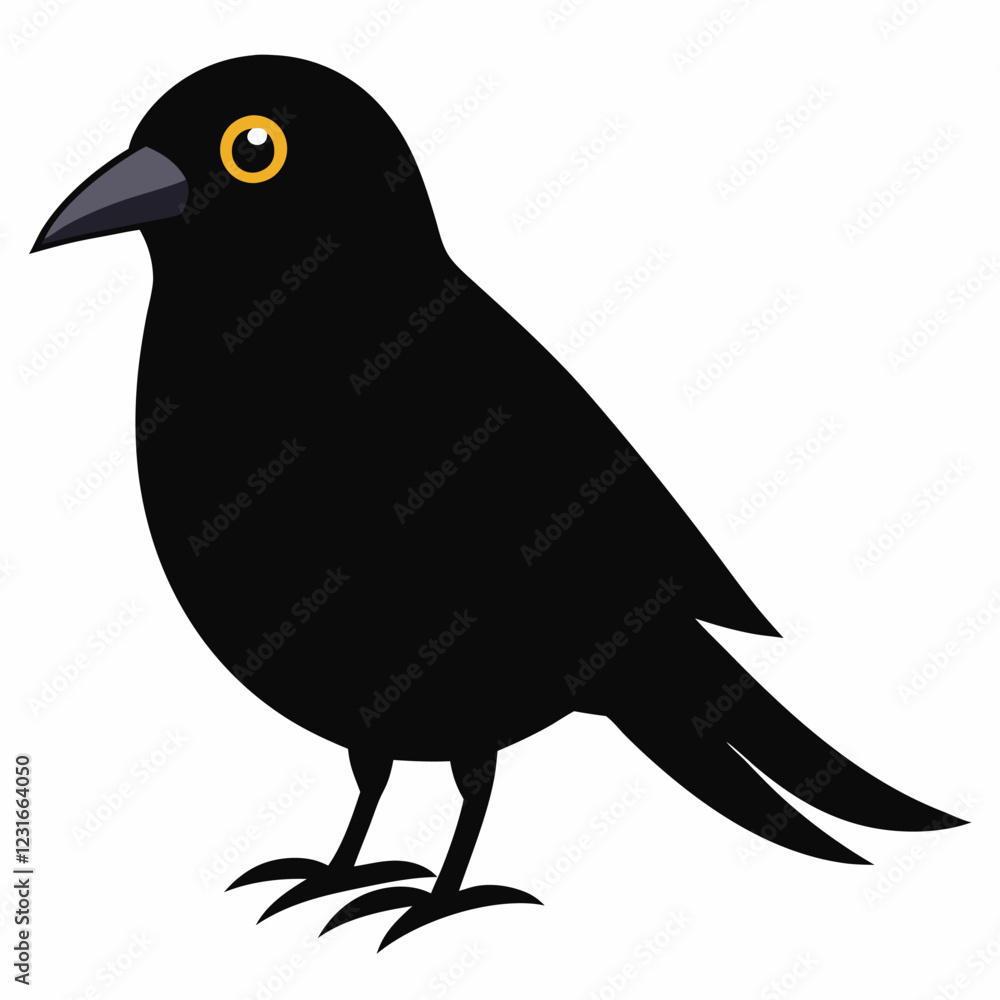 Fototapeta premium Bird icon vector on white background.