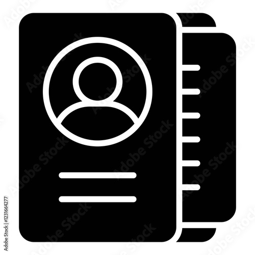 Portfolio glyph icon