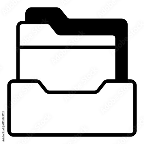 Archives line glyph icon