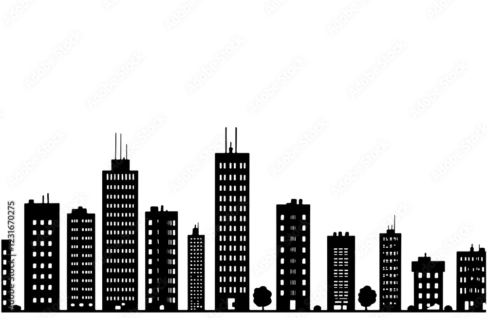 Obraz premium Modern high-rise building icon. Building, city. Vector illustration.