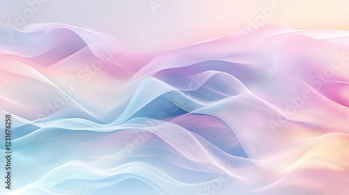 Wallpaper Mural Pastel Wave Abstract Background  Soft  Flowing Lines Torontodigital.ca