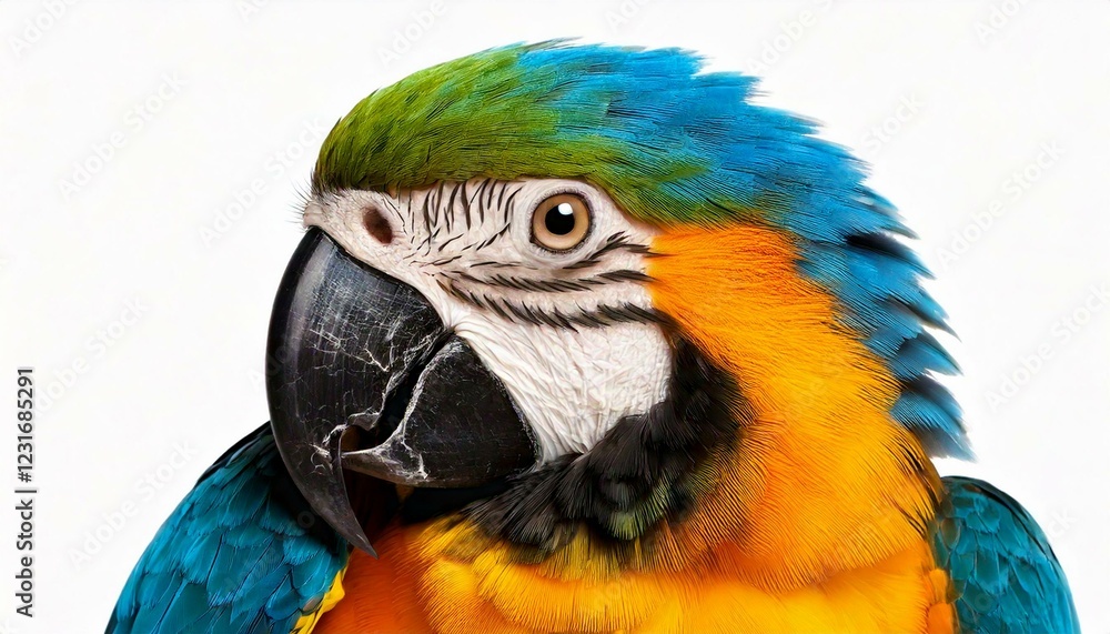 Fototapeta premium Young Blue-and-yellow Macaw