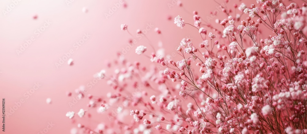 Pink flowers fall, soft background Pink flowers fall, soft background