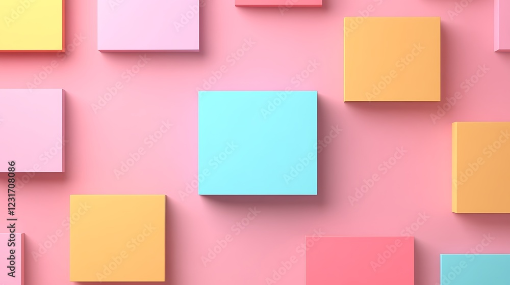 Colorful Geometric Shapes Set Against a Soft Pink Background for Creative and Modern Design Projects Colorful Geometric Shapes Set Against a Soft Pink Background for Creative and Modern Design Projects