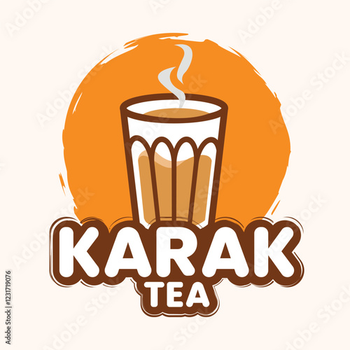 Karak Milk Chai tea Illustration 
