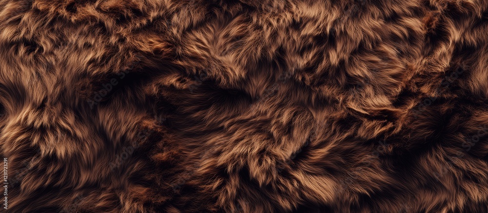 Soft brown and black fur texture with wavy patterns, rich tones creating a warm and inviting look, perfect for backgrounds or textile designs. Soft brown and black fur texture with wavy patterns, rich tones creating a warm and inviting look, perfect for backgrounds or textile designs.
