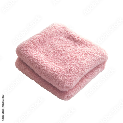 Cozy Fleece Sweater in Soft Pink Isolated on Transparent Background