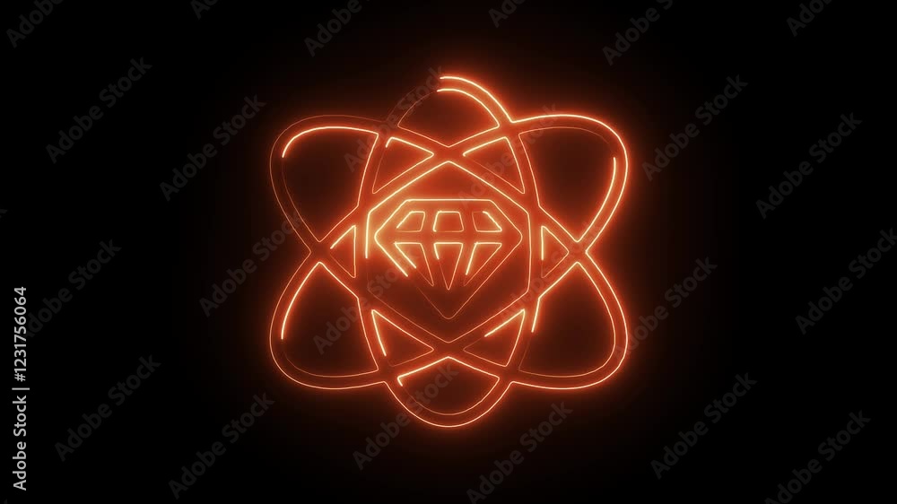 Glowing Neon Values Icon, Symbol of Principles and Beliefs, HD Video Motion Graphic Animation on Black Background Glowing Neon Values Icon, Symbol of Principles and Beliefs, HD Video Motion Graphic Animation on Black Background