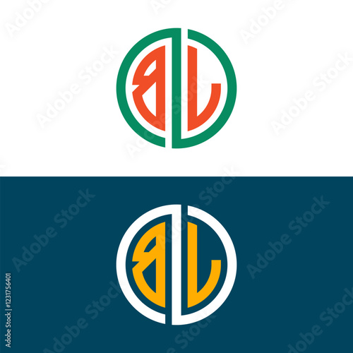 Free Download BL LB letter logo set design - GFXLoad