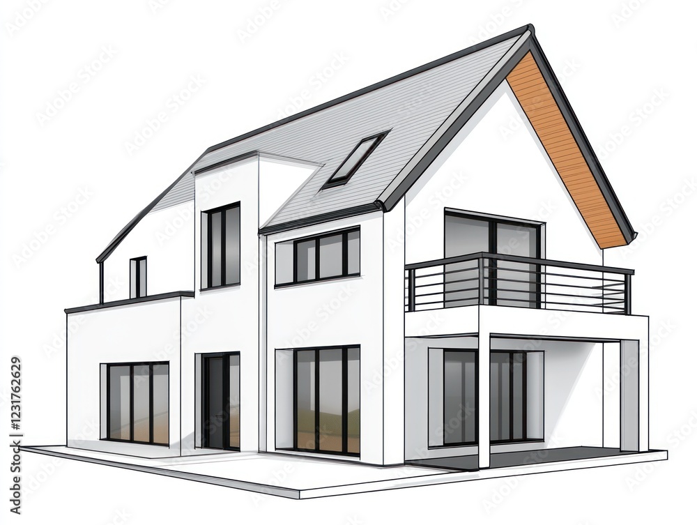 Modern House Architectural Design Sketch Modern House Architectural Design Sketch