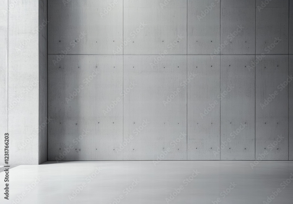 A large, empty room with a white wall and a window A large, empty room with a white wall and a window