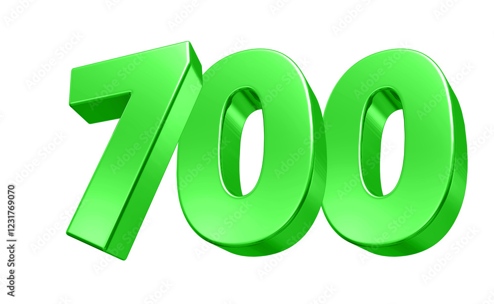Green Number 700 Green Number 700