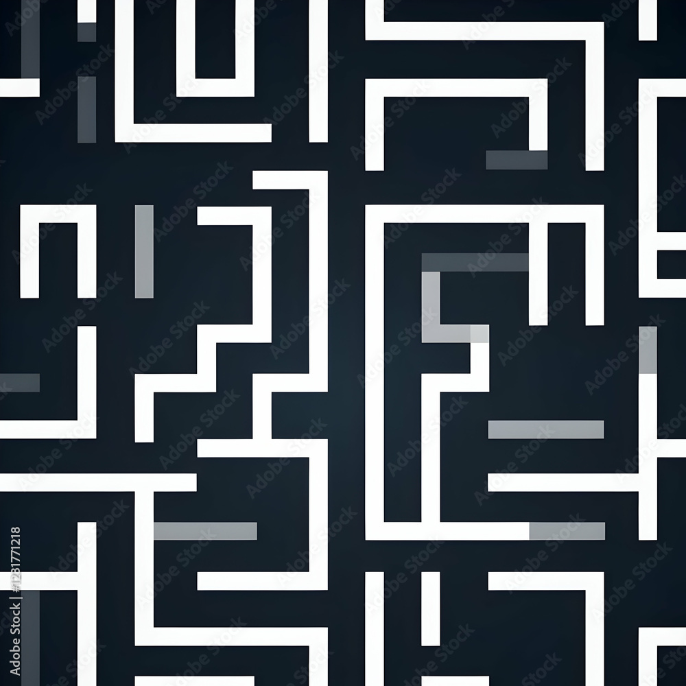 Modern seamless negative space squares pattern design creative graphic art abstract concept dark background Modern seamless negative space squares pattern design creative graphic art abstract concept dark background