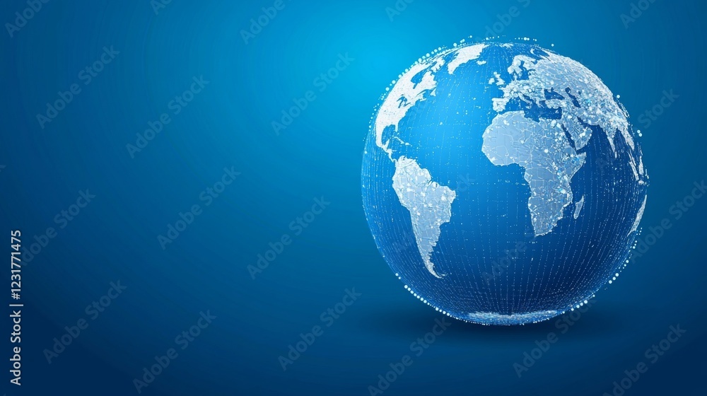 Abstract Digital Globe: Networked World Visualization Abstract Digital Globe: Networked World Visualization