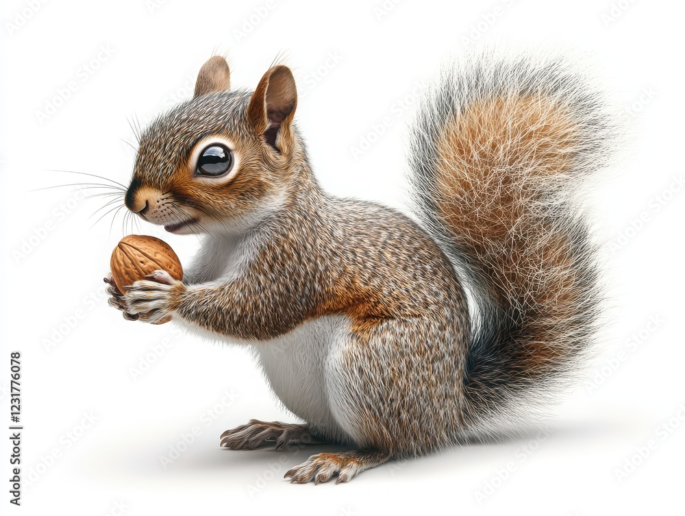 Tiny squirrel holding an acorn forest clearing wildlife photography natural habitat close-up nature's wonders Tiny squirrel holding an acorn forest clearing wildlife photography natural habitat close-up nature's wonders