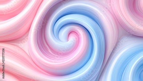 Abstract pastel swirls creating a whimsical and dreamlike visual with soft blurred edges