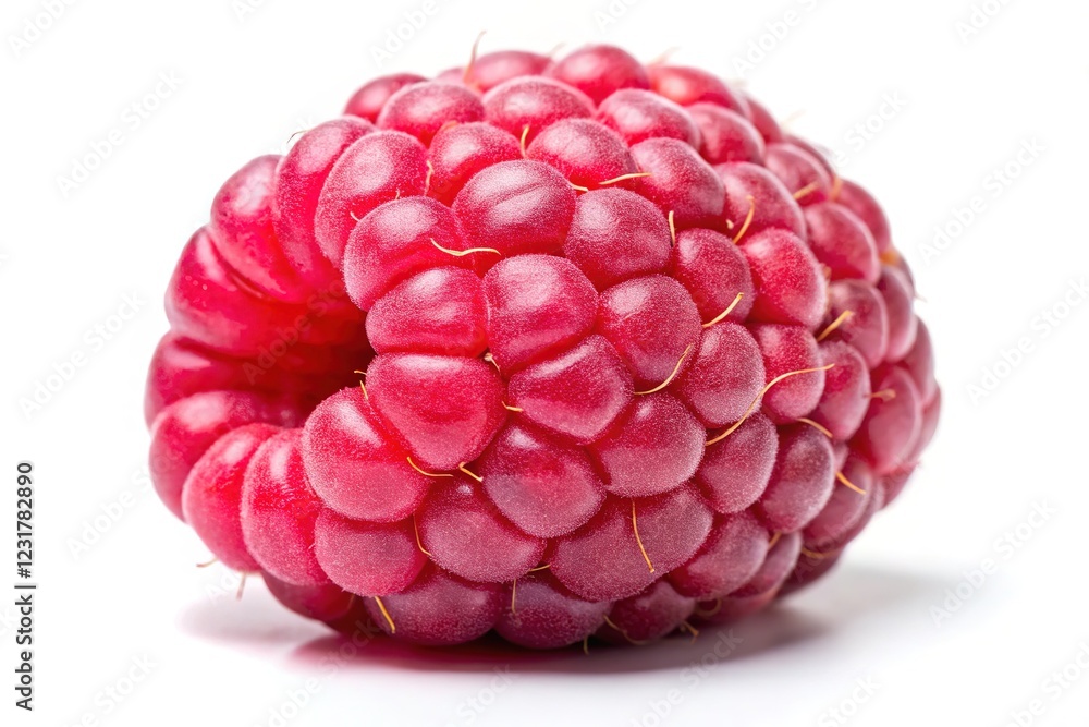 Fresh Raspberries Isolated on White Background - High Resolution Photography Fresh Raspberries Isolated on White Background - High Resolution Photography