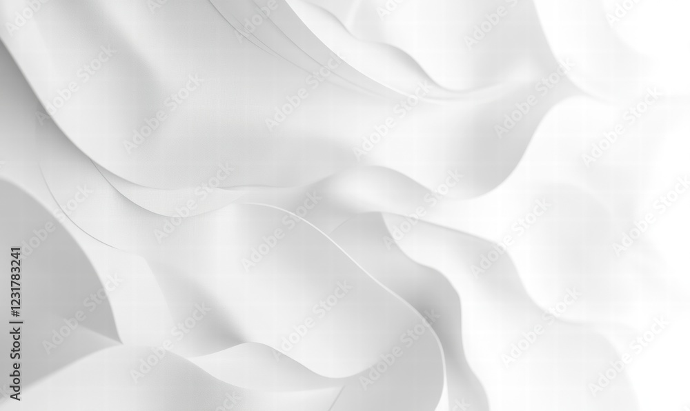 Obraz premium The image is a white background with a white wave pattern