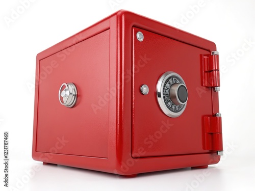 Red Safe Guard - Secure Storage - AI Art photo