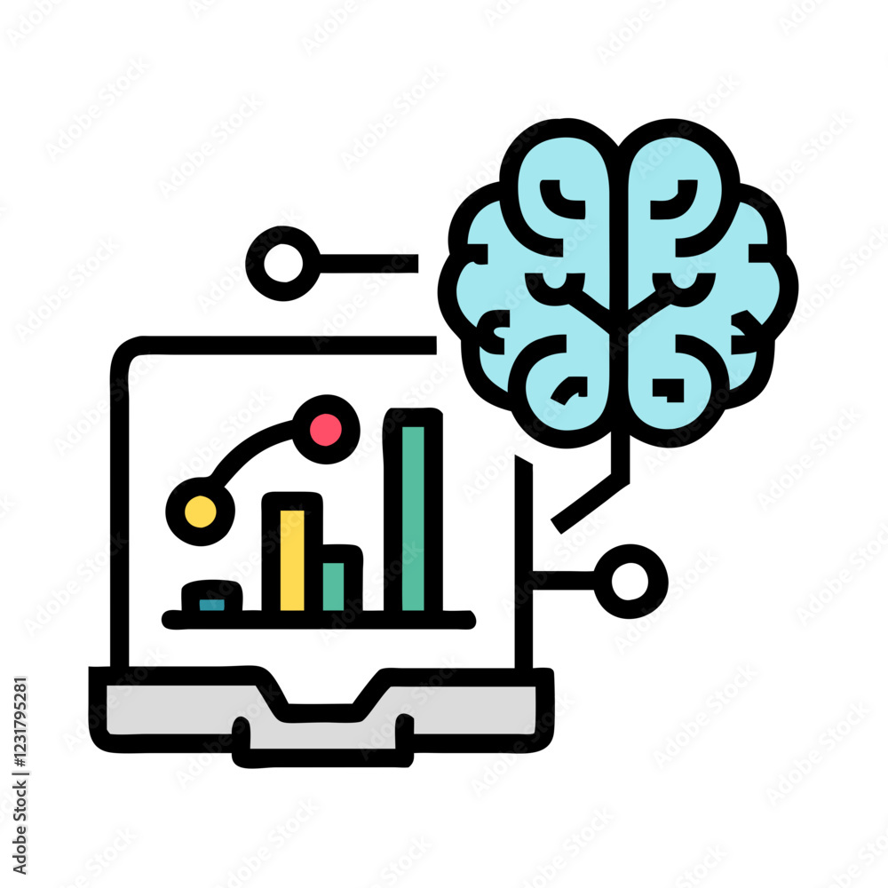 Machine Learning Icon Vector Illustration Artificial Intelligence Digital Innovation Machine Learning Icon Vector Illustration Artificial Intelligence Digital Innovation