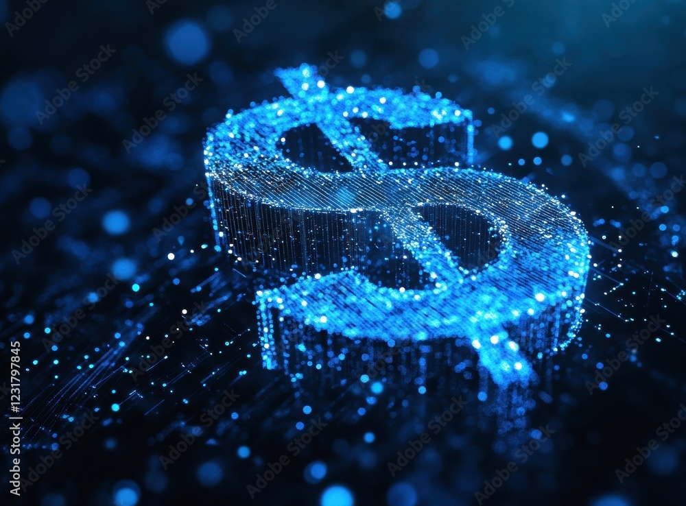 custom made wallpaper toronto digitalA dollar sign is shown in a blue and white color scheme