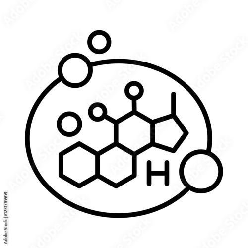 Cortisol Hormone Symbol