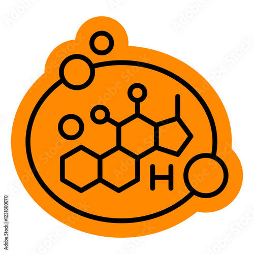 Cortisol Hormone Symbol