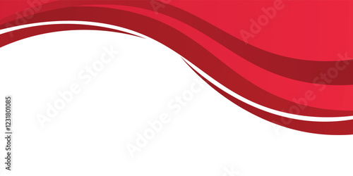 Red abstract wavy presentation background. Vector illustration design for business presentation, banner, cover, web, flyer, card, poster, texture, slide, magazine, and powerpoint modern arts design