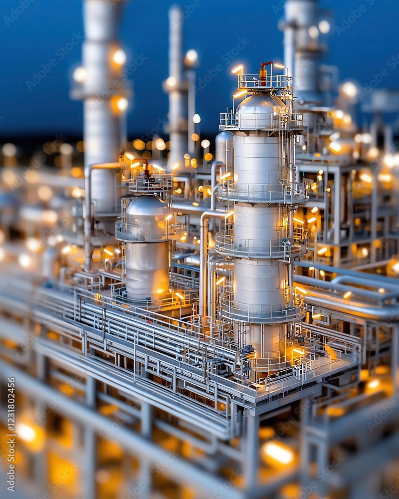 Blueprint of Oil Gas Terminal . The professional blueprint of a sprawling desert oil refinery Blueprint of Oil Gas Terminal . The professional blueprint of a sprawling desert oil refinery