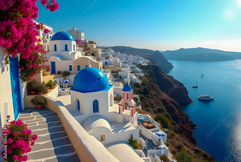 Fototapeta premium village in island country