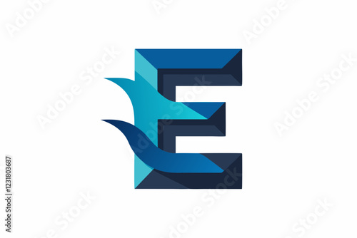Alphabet E logo design concept Free Download Alphabet E logo design concept - GFXLoad