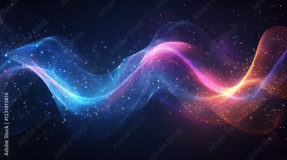 Abstract glowing wave, digital art, dark background, website header Abstract glowing wave, digital art, dark background, website header