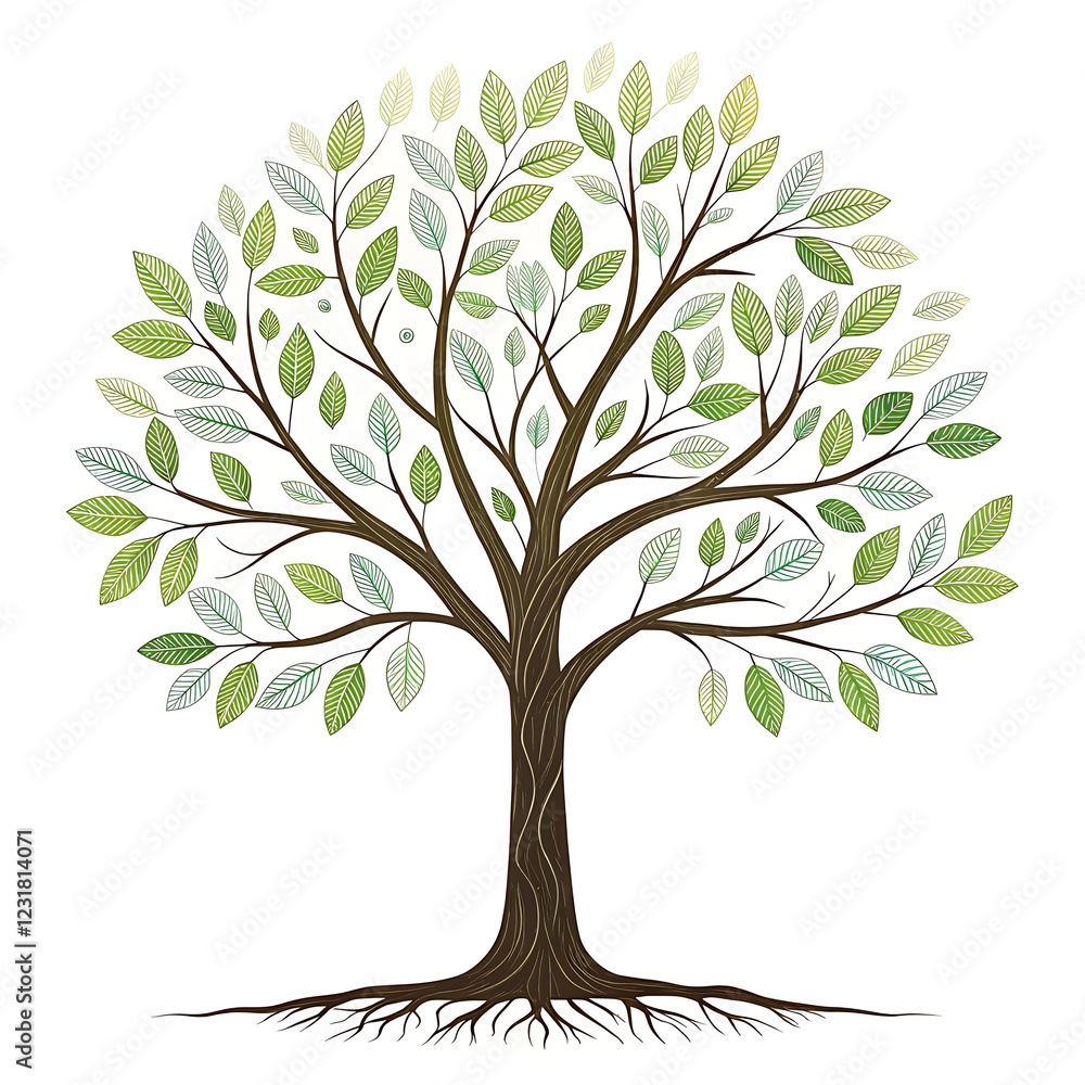 Obraz premium tree with green leaves