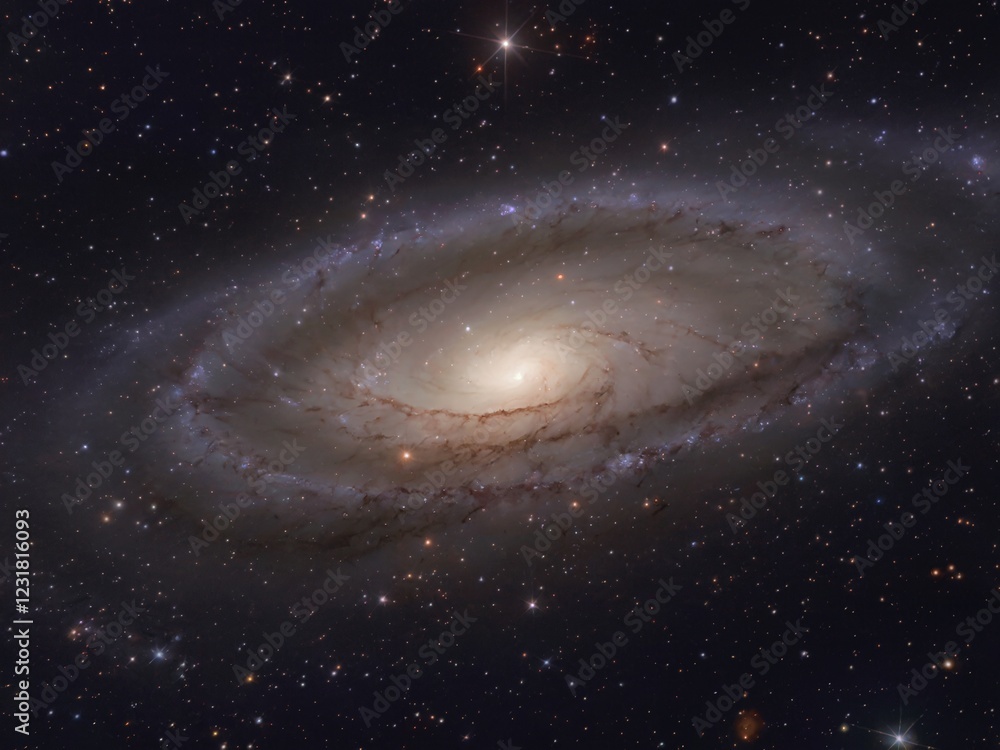 Luminous spiral galaxy surrounded by countless stars, emphasizing the mystique and beauty of our universe. Luminous spiral galaxy surrounded by countless stars, emphasizing the mystique and beauty of our universe.