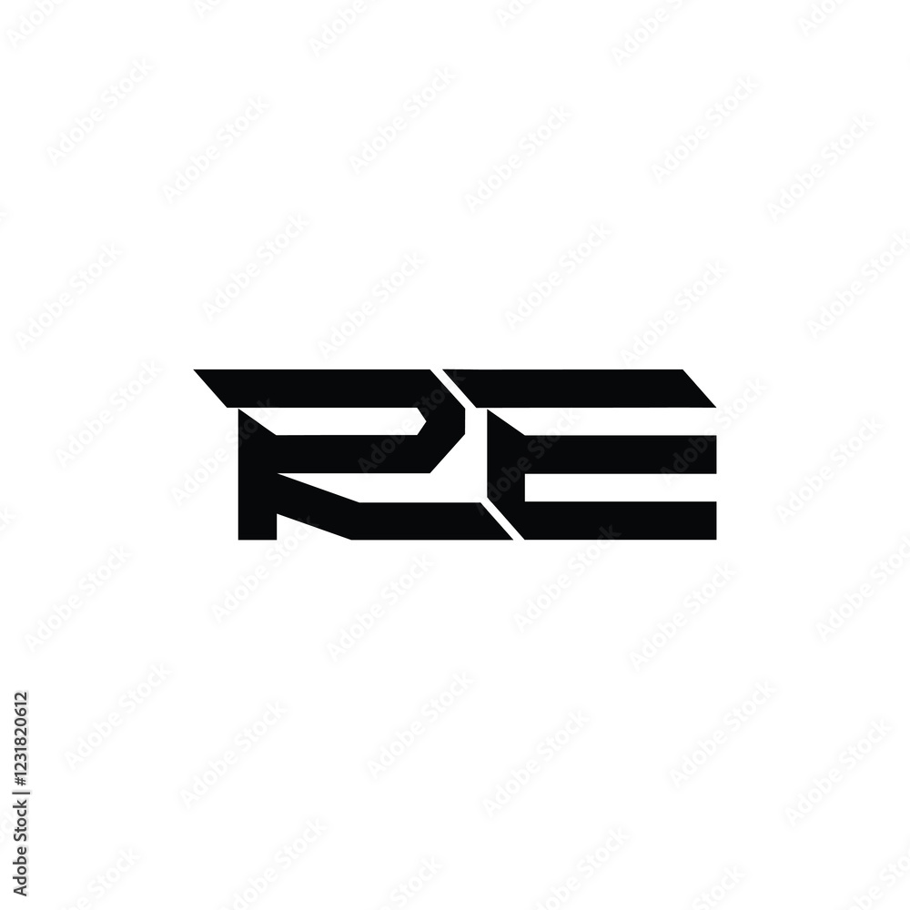 RE monogram logo design letter text name symbol monochrome logotype alphabet character simple logo RE monogram logo design letter text name symbol monochrome logotype alphabet character simple logo