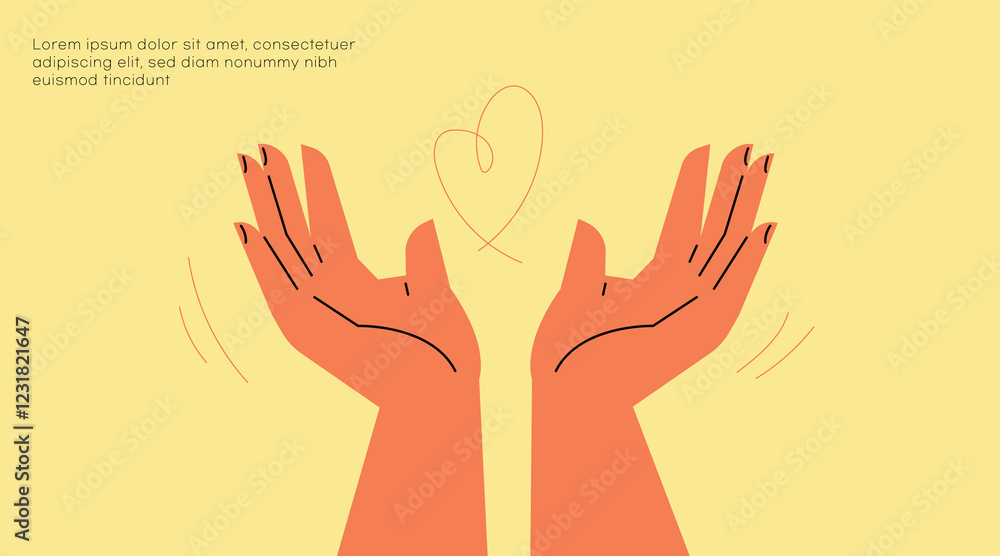 Loving Hands Each hand is in a slightly different position and shows a different gesture. Loving Hands Each hand is in a slightly different position and shows a different gesture.
