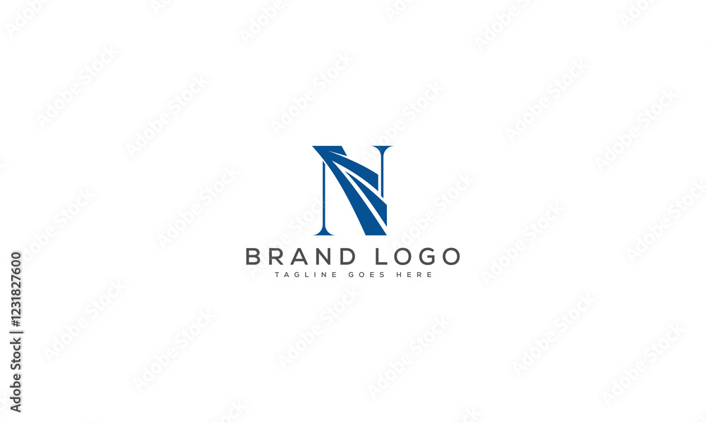 letter N logo design vector template design for brand. letter N logo design vector template design for brand.