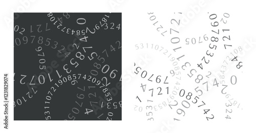 abstract background with numbers	