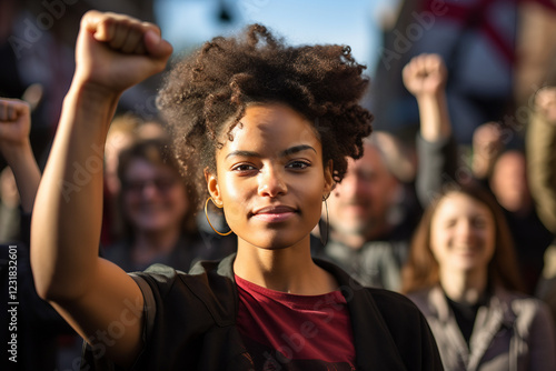 March 8 for feminism independence freedom empowerment and activism for women rights generative ai photo