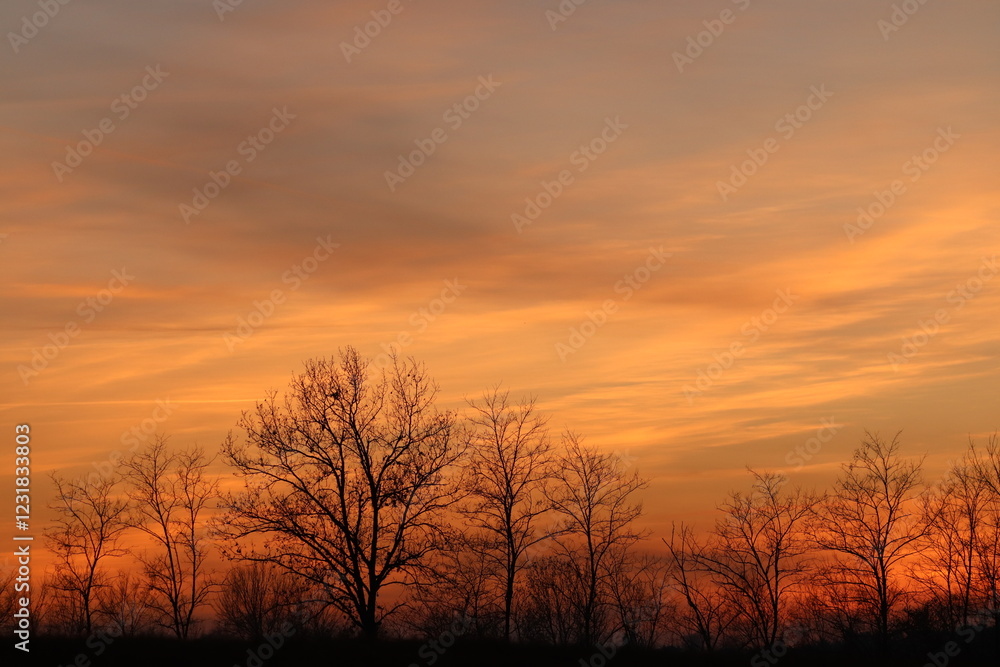 tramonto in collina tramonto in collina