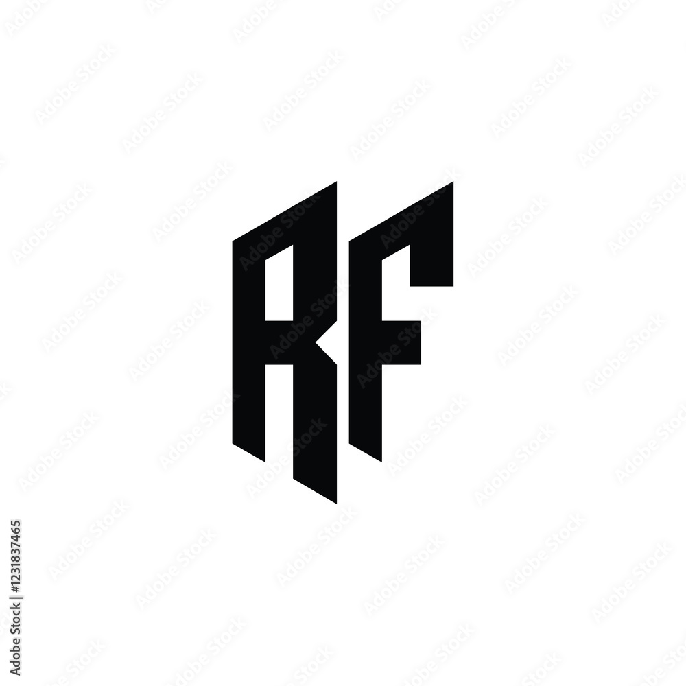 RF monogram logo design letter text name symbol monochrome logotype alphabet character simple logo RF monogram logo design letter text name symbol monochrome logotype alphabet character simple logo