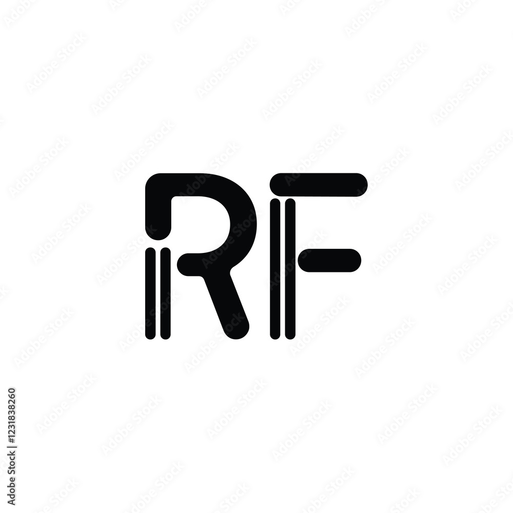 RF monogram logo design letter text name symbol monochrome logotype alphabet character simple logo RF monogram logo design letter text name symbol monochrome logotype alphabet character simple logo