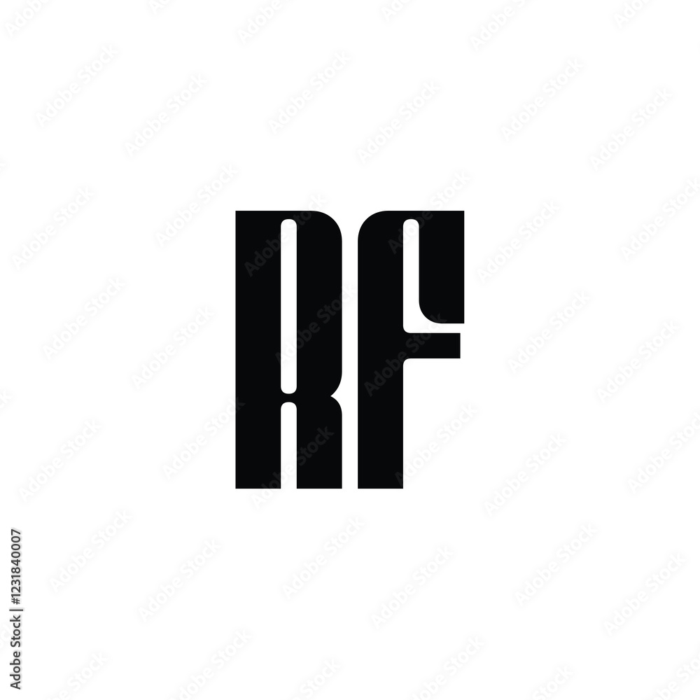 RF monogram logo design letter text name symbol monochrome logotype alphabet character simple logo RF monogram logo design letter text name symbol monochrome logotype alphabet character simple logo