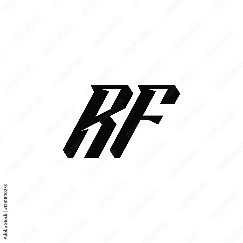 RF monogram logo design letter text name symbol monochrome logotype alphabet character simple logo RF monogram logo design letter text name symbol monochrome logotype alphabet character simple logo