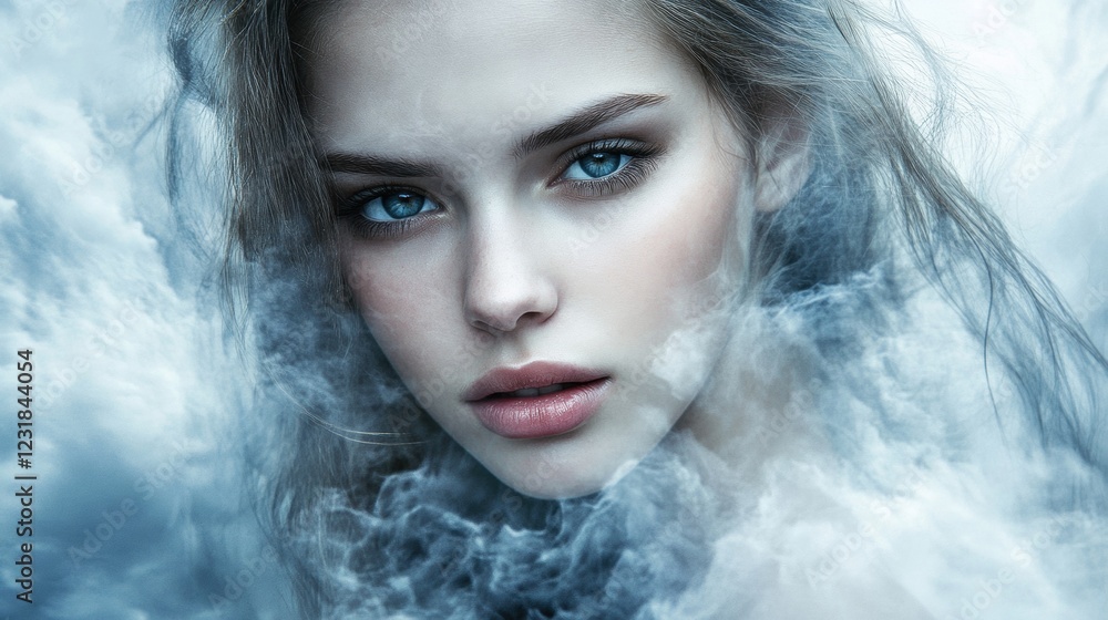 Enigmatic Vision Dreamlike Female Portrait Ethereal Surroundings Digital Art Surreal Atmosphere Close-Up Ethereal Beauty Enigmatic Vision Dreamlike Female Portrait Ethereal Surroundings Digital Art Surreal Atmosphere Close-Up Ethereal Beauty