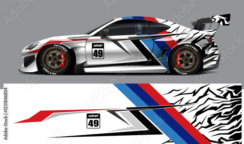  car livery graphic vector. abstract grunge background design for vehicle vinyl wrap and car branding