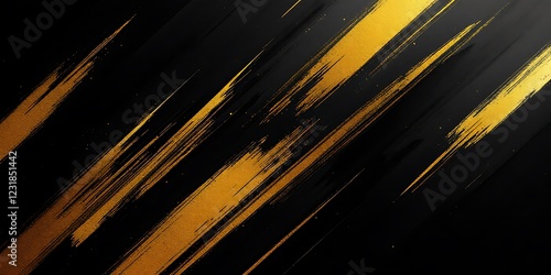 Abstract gold streaks, dark background, dynamic design, website banner