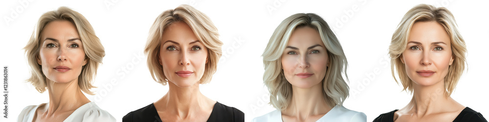 Portrait of a confident and sophisticated mature businesswoman with an elegant and graceful presence exuding a sense of authority and leadership Portrait of a confident and sophisticated mature businesswoman with an elegant and graceful presence exuding a sense of authority and leadership