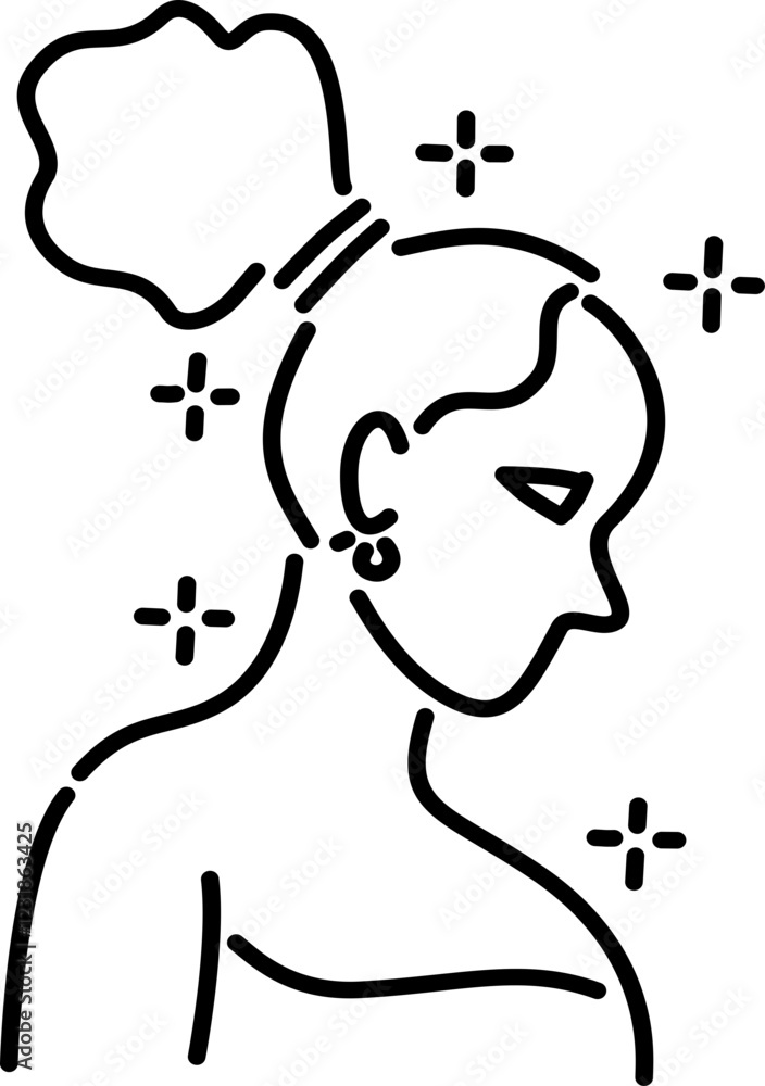Hand drawn international women day icon Hand drawn international women day icon