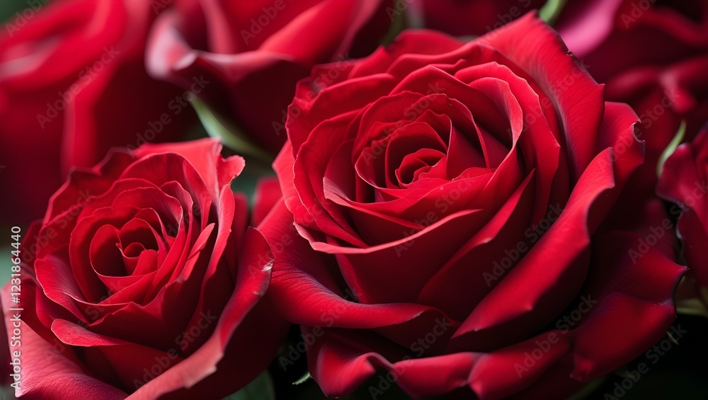 Obraz premium Red rose close-up 